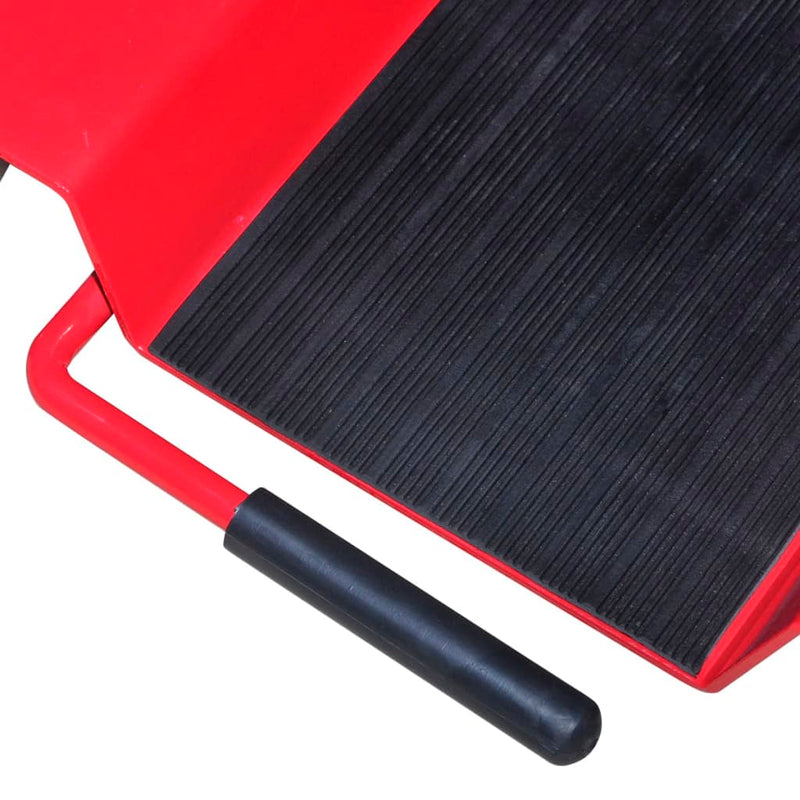 vidaXL Motorcycle Dolly Centre Stand Red