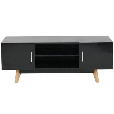 vidaXL High Gloss TV Cabinet Black 120x40x46 cm MDF