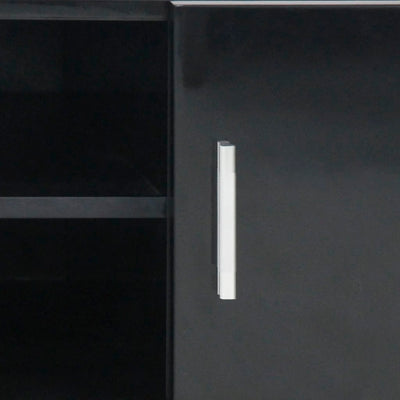 vidaXL High Gloss TV Cabinet Black 120x40x46 cm MDF