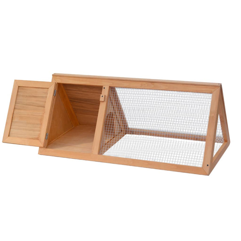 vidaXL Animal Rabbit Cage Grey Wood