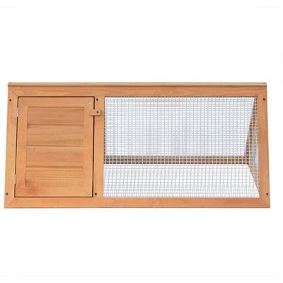 vidaXL Animal Rabbit Cage Grey Wood