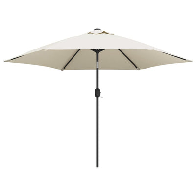 vidaXL LED Cantilever Garden Parasol 3 m Green