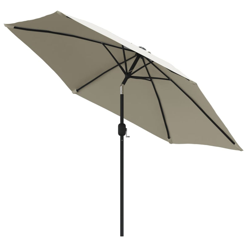 vidaXL LED Cantilever Garden Parasol 3 m Green