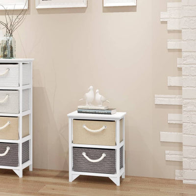 vidaXL Bedside Cabinet Wood