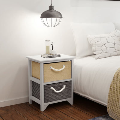 vidaXL Bedside Cabinet Wood