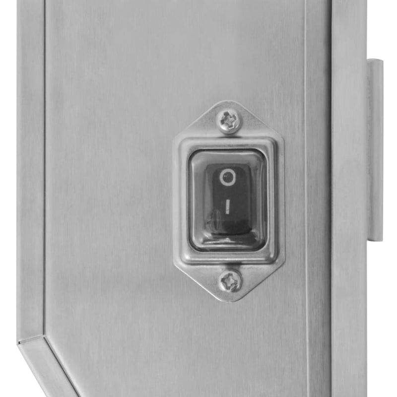 vidaXL Professional BBQ Rotisserie Spit Motor Stainless Steel 4 W