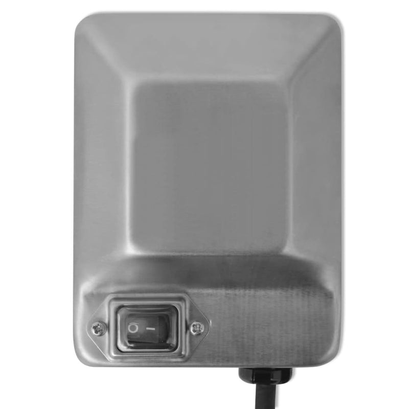 vidaXL Professional BBQ Rotisserie Spit Motor Stainless Steel 4 W