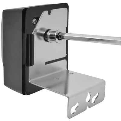 vidaXL BBQ Rotisserie Spit with Motor Steel 1200 mm
