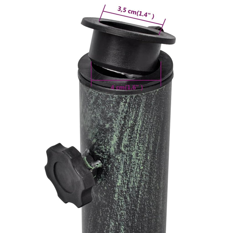 vidaXL Umbrella Base Bronze 12 kg 48 cm Cast Iron