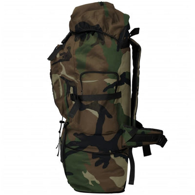 vidaXL Army-Style Backpack XXL 100 L Black