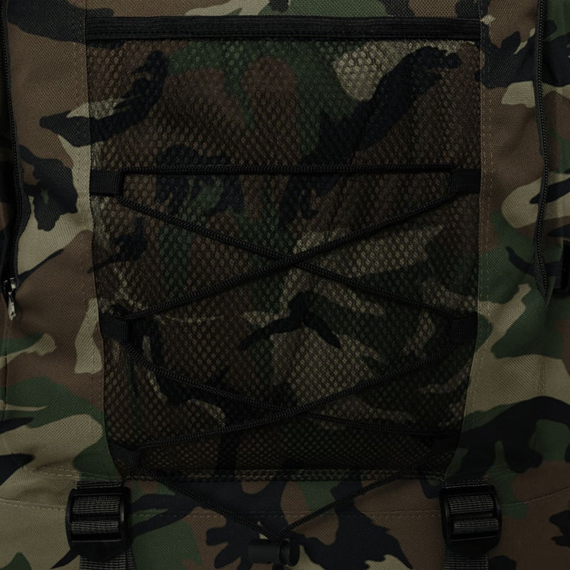 vidaXL Army-Style Backpack XXL 100 L Black