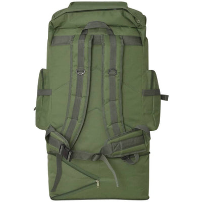 vidaXL Army-Style Backpack XXL 100 L Black