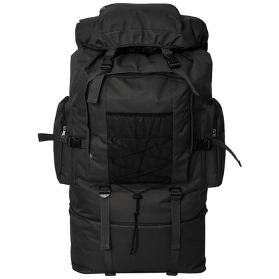 vidaXL Army-Style Backpack XXL 100 L Black