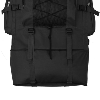 vidaXL Army-Style Backpack XXL 100 L Black