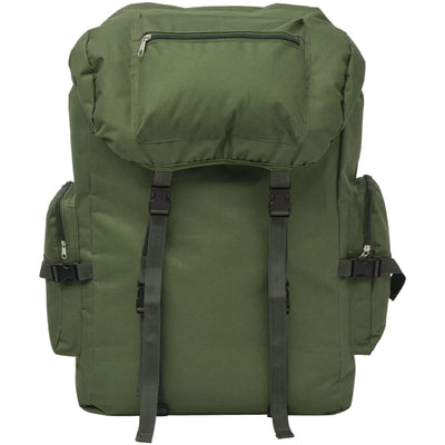 vidaXL Army-Style Backpack 65 L Black