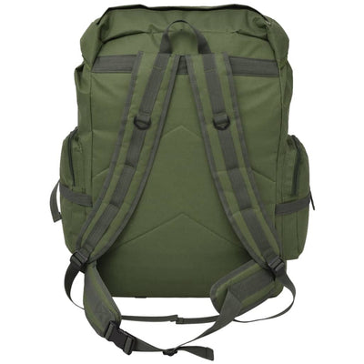 vidaXL Army-Style Backpack 65 L Black