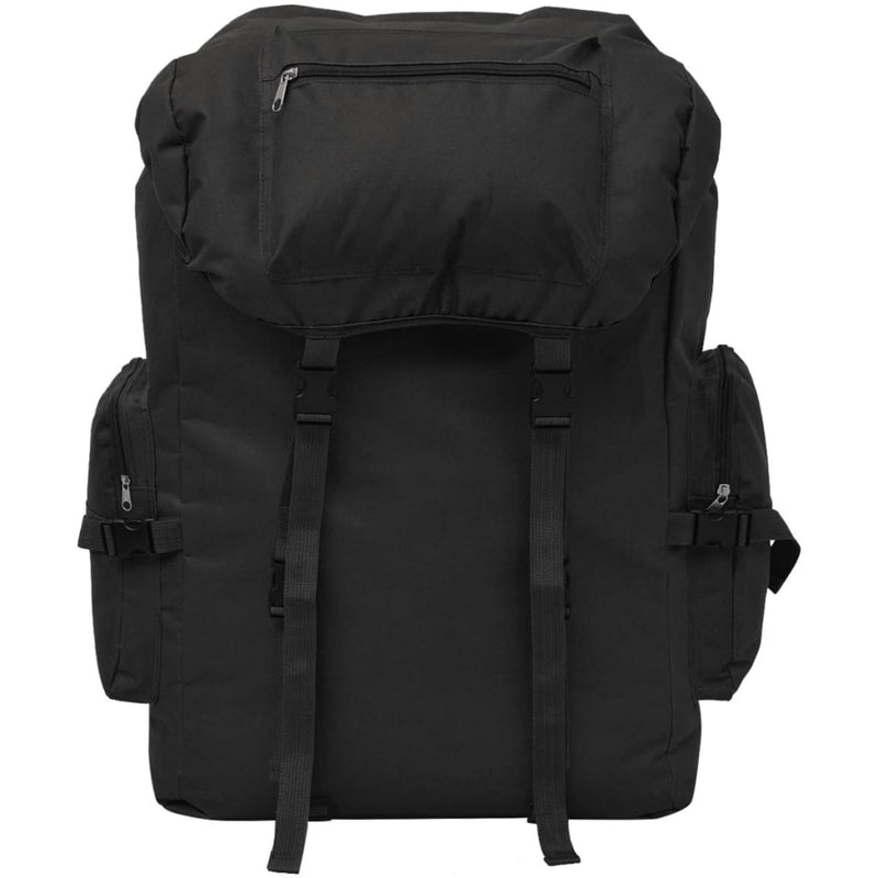 vidaXL Army-Style Backpack 65 L Black