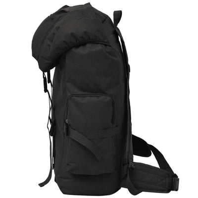 vidaXL Army-Style Backpack 65 L Black