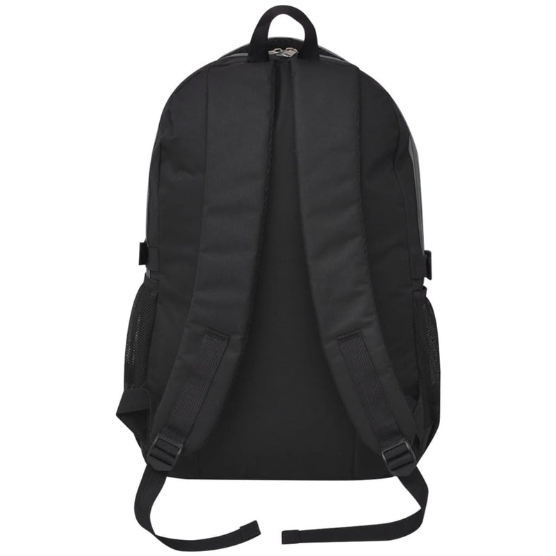 vidaXL School Backpack 40 L Black and Grey