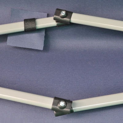 vidaXL Hexagonal Pop-Up Foldable Marquee Dark Blue 3.6x3.1 m