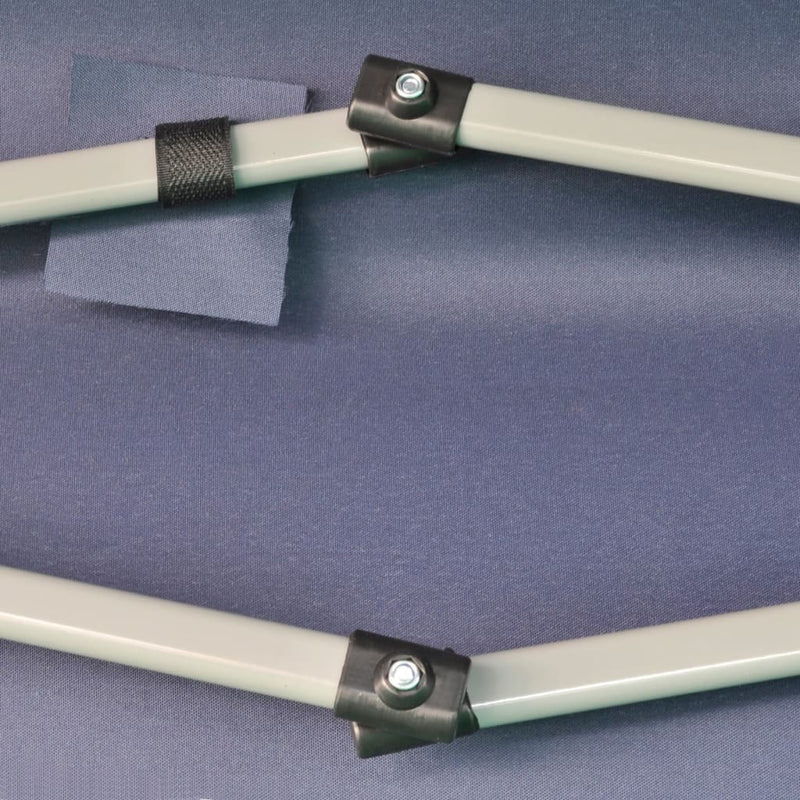 vidaXL Hexagonal Pop-Up Foldable Marquee Dark Blue 3.6x3.1 m