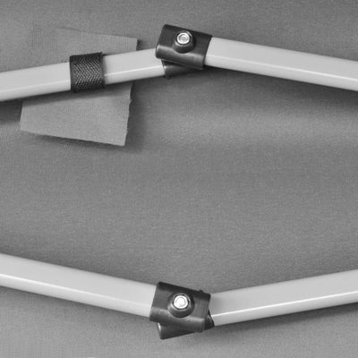 vidaXL Hexagonal Pop-Up Foldable Marquee Dark Blue 3.6x3.1 m