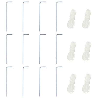 vidaXL Hexagonal Pop-Up Foldable Marquee Dark Blue 3.6x3.1 m