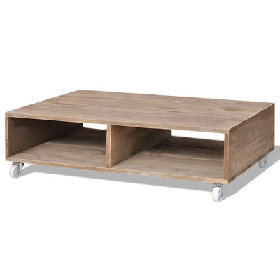 vidaXL Coffee Table Brown Solid Wood