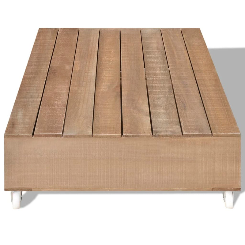 vidaXL Coffee Table Brown Solid Wood