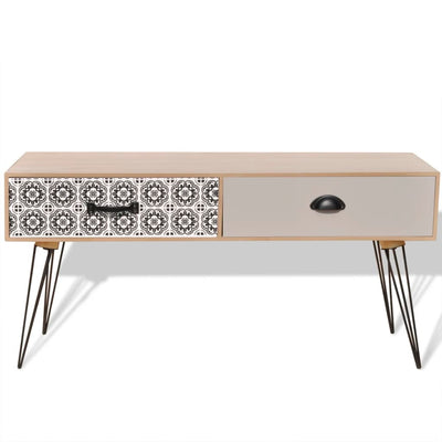 vidaXL TV Side Table 100x40x35 cm Brown