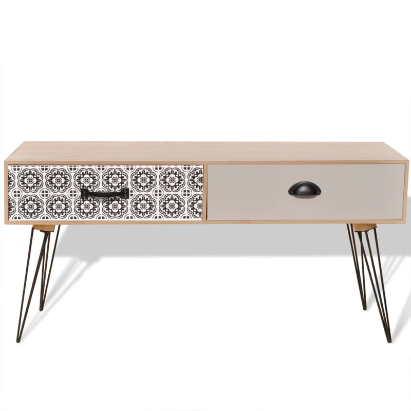 vidaXL TV Side Table 100x40x35 cm Brown