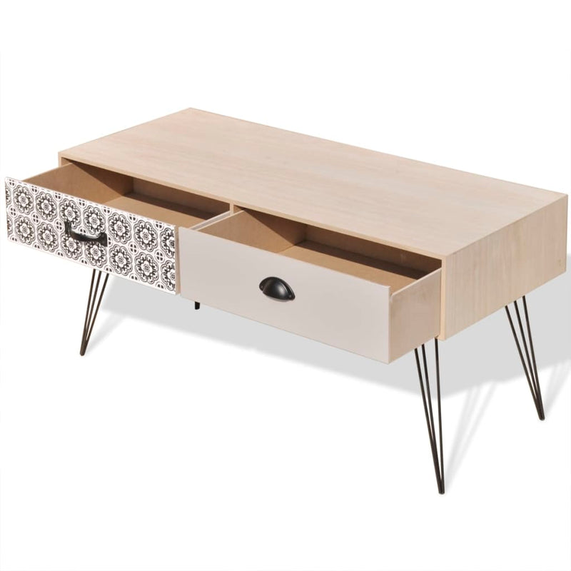 vidaXL TV Side Table 100x40x35 cm Brown