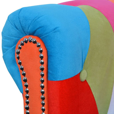 vidaXL Chesterfield Sofa 3-Seater Fabric