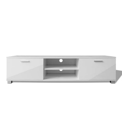 vidaXL TV Cabinet High-Gloss Black 140x40.5x35 cm