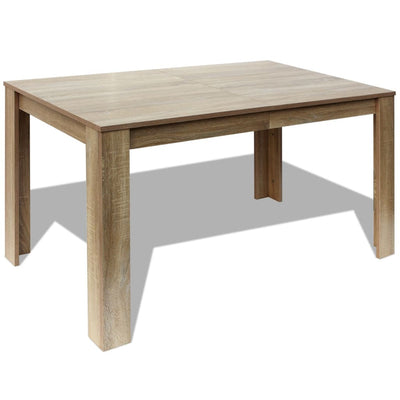 vidaXL Dining Table 140x80x75 cm Oak