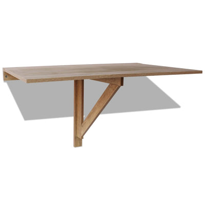 vidaXL Folding Wall Table Oak 100x60 cm