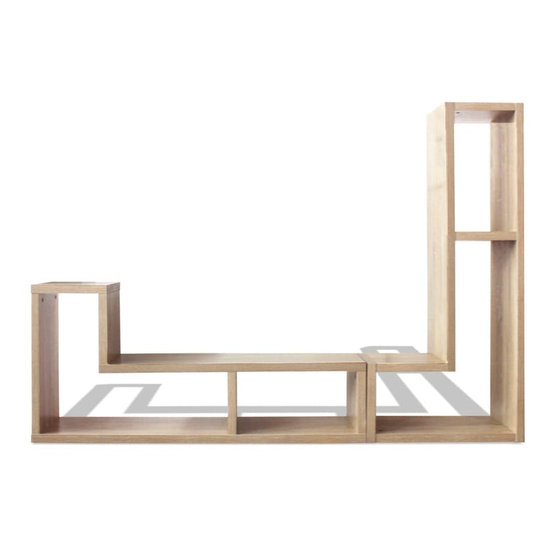 vidaXL TV Cabinet Double L-Shaped Oak