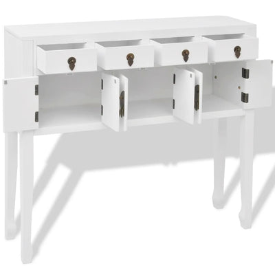 vidaXL Sideboard Chinese Style Solid Wood White