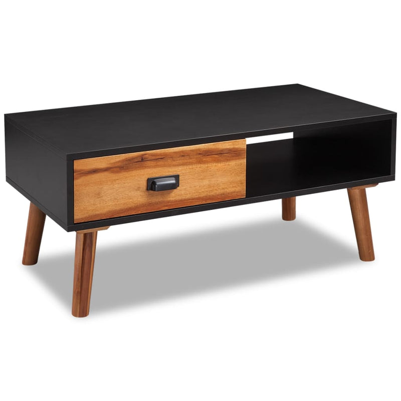 vidaXL Coffee Table 90x50x40 cm Solid Acacia Wood