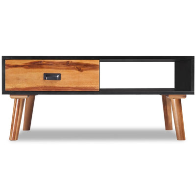 vidaXL Coffee Table 90x50x40 cm Solid Acacia Wood