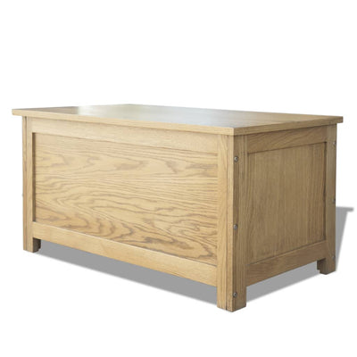 vidaXL Storage Box 90x45x45 cm Solid Oak Wood