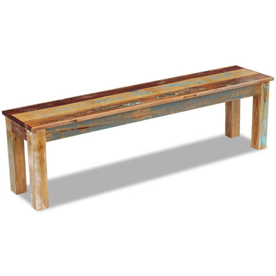 vidaXL Bench Solid Reclaimed Wood 160x35x46 cm