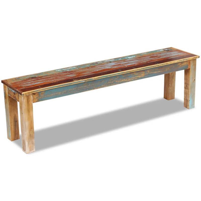vidaXL Bench Solid Reclaimed Wood 160x35x46 cm