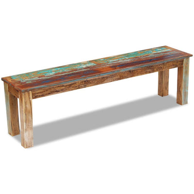 vidaXL Bench Solid Reclaimed Wood 160x35x46 cm