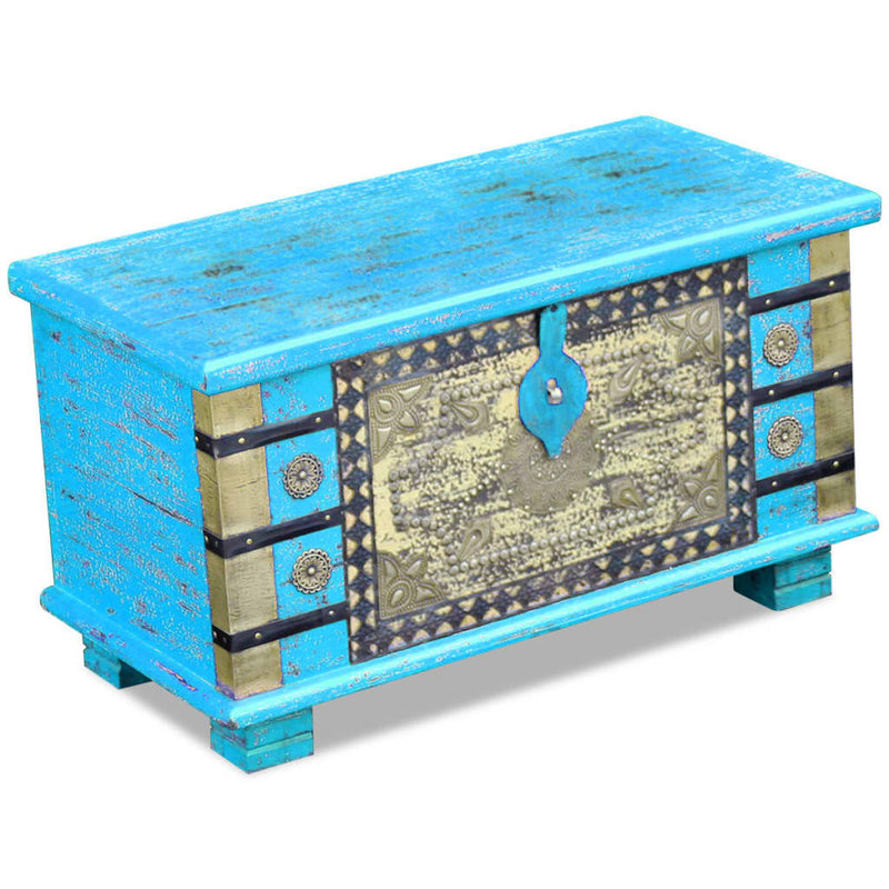 vidaXL Storage Chest Red Mango Wood 80x40x45 cm