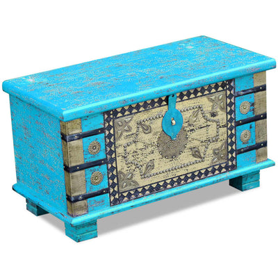 vidaXL Storage Chest Red Mango Wood 80x40x45 cm