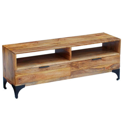 vidaXL TV Stand Mango Wood 120x35x45 cm
