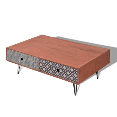 vidaXL Coffee Table 100x60x35 cm Beige