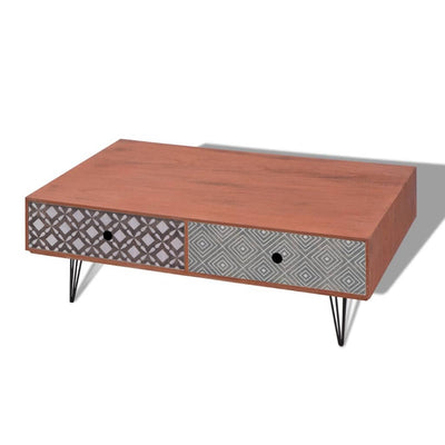 vidaXL Coffee Table 100x60x35 cm Beige