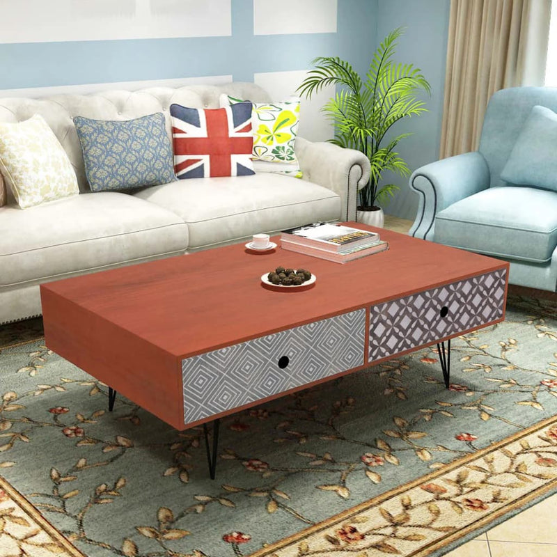 vidaXL Coffee Table 100x60x35 cm Beige